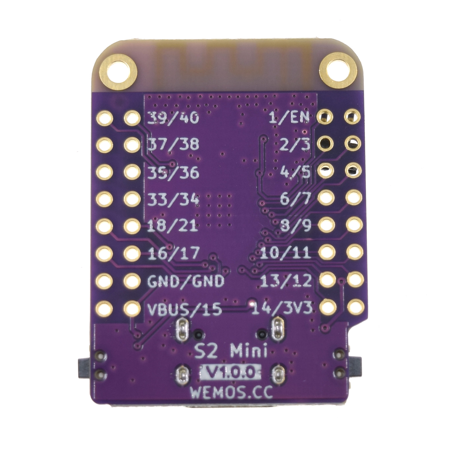 Wemos S2 Mini - Back